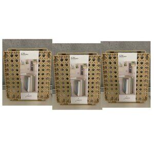 U Brands 3 Pack Woven Locker Shelf Brown Size 12"